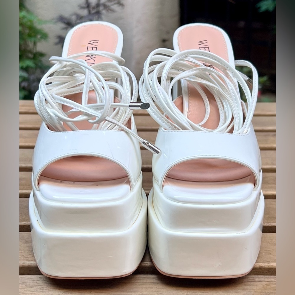 WET KISS Platform Gladiator Heels